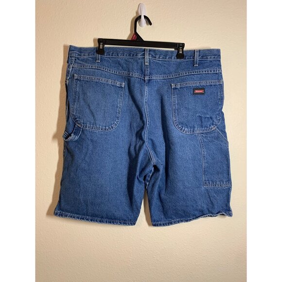 Dickies Relaxed Fit Carpenter Denim Blue Jean Shorts Mens Size 42 Casual Summer - Picture 2 of 6